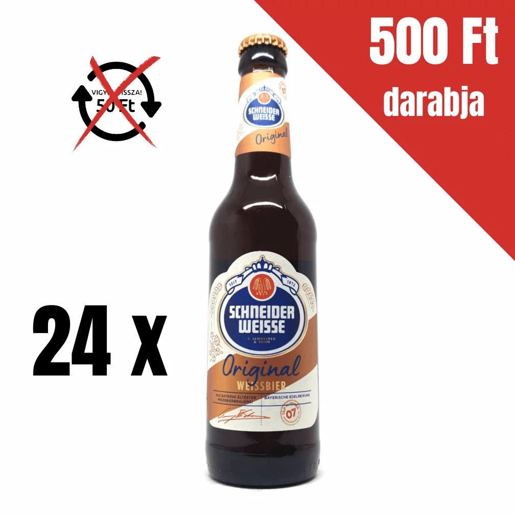 24 x Schneider Weisse Original 0,33L | Kizárólag Bolti Átvétellel