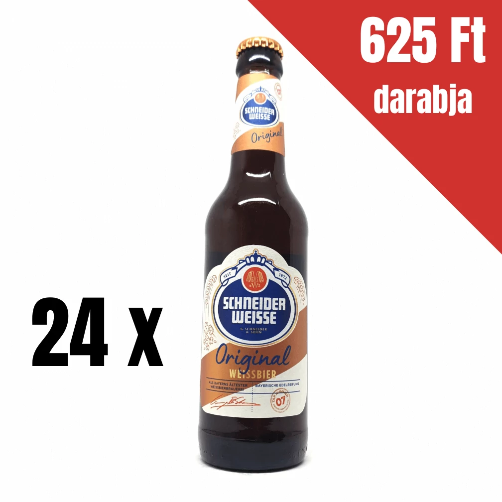 24 x Schneider Weisse Original 0,33L | Kizárólag Bolti Átvétellel