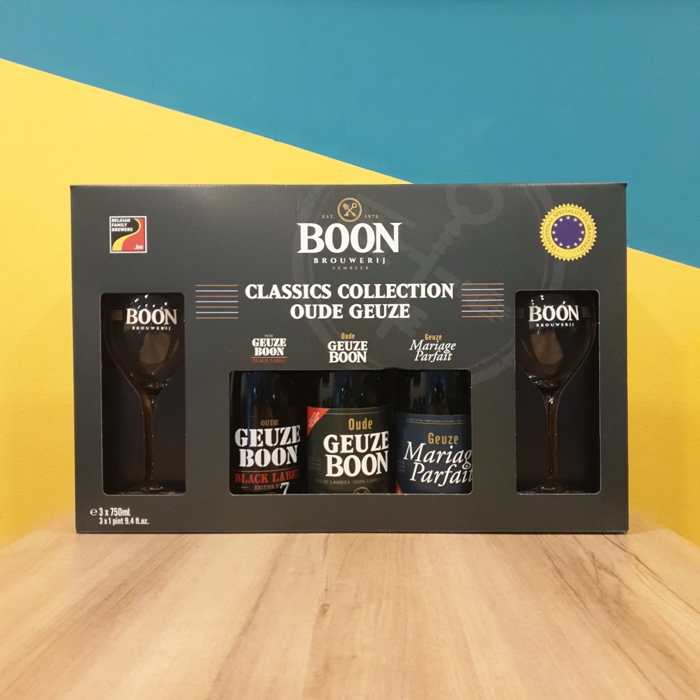 Boon Classics Collection 3 x 0,75L Geuze + 2 x pohár - Beerselection