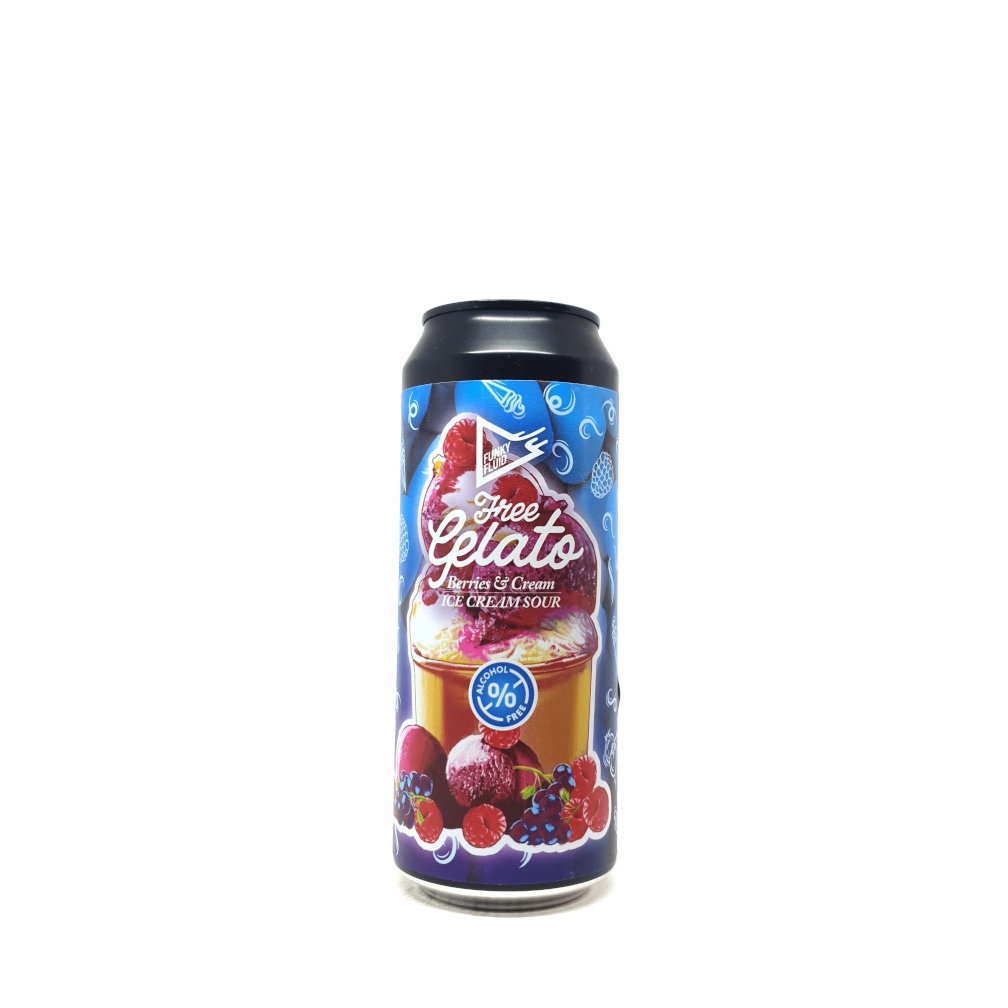 Funky Fluid Free Gelato: Berries & Cream Alcohol Free 0,5L
