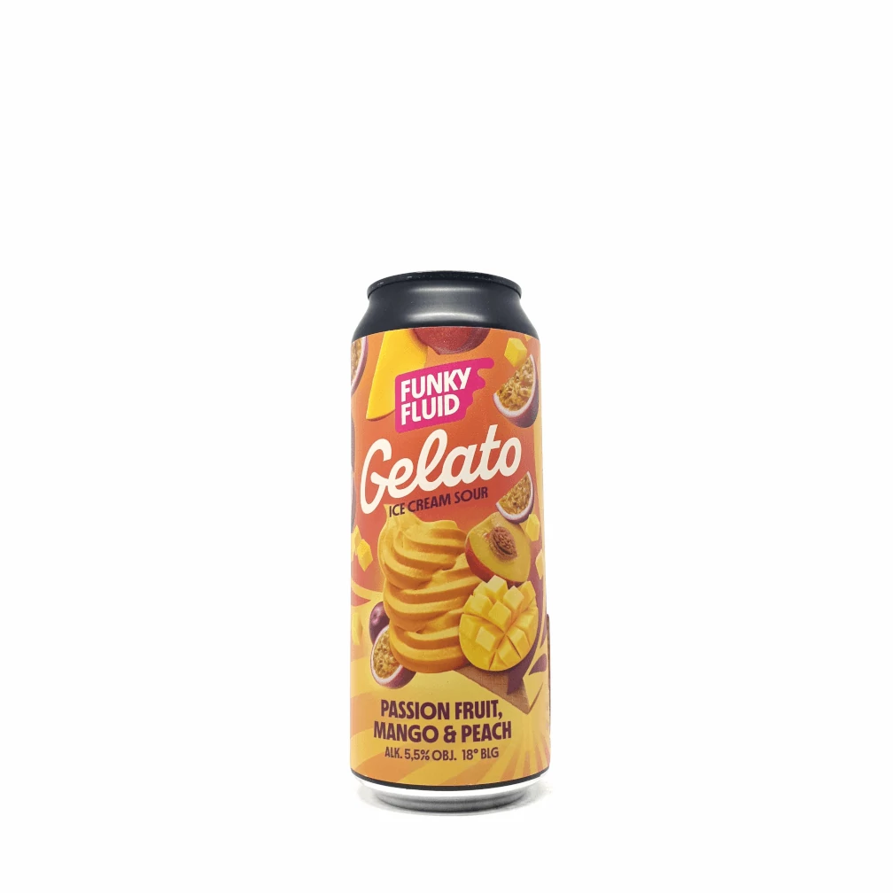 Funky Fluid Gelato: Passionfruit, Mango & Peach 0,5L Can
