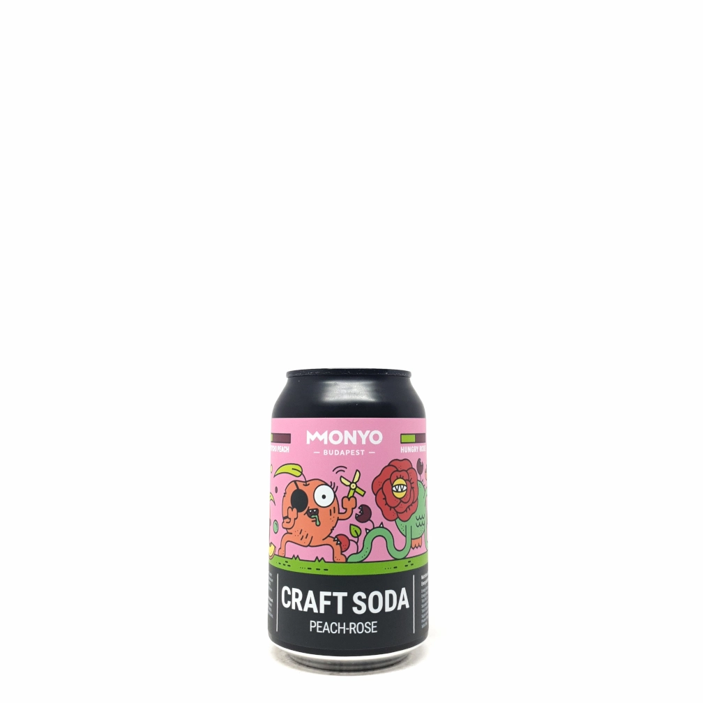 Monyo Craft Soda Peach-Rosa 0,33L