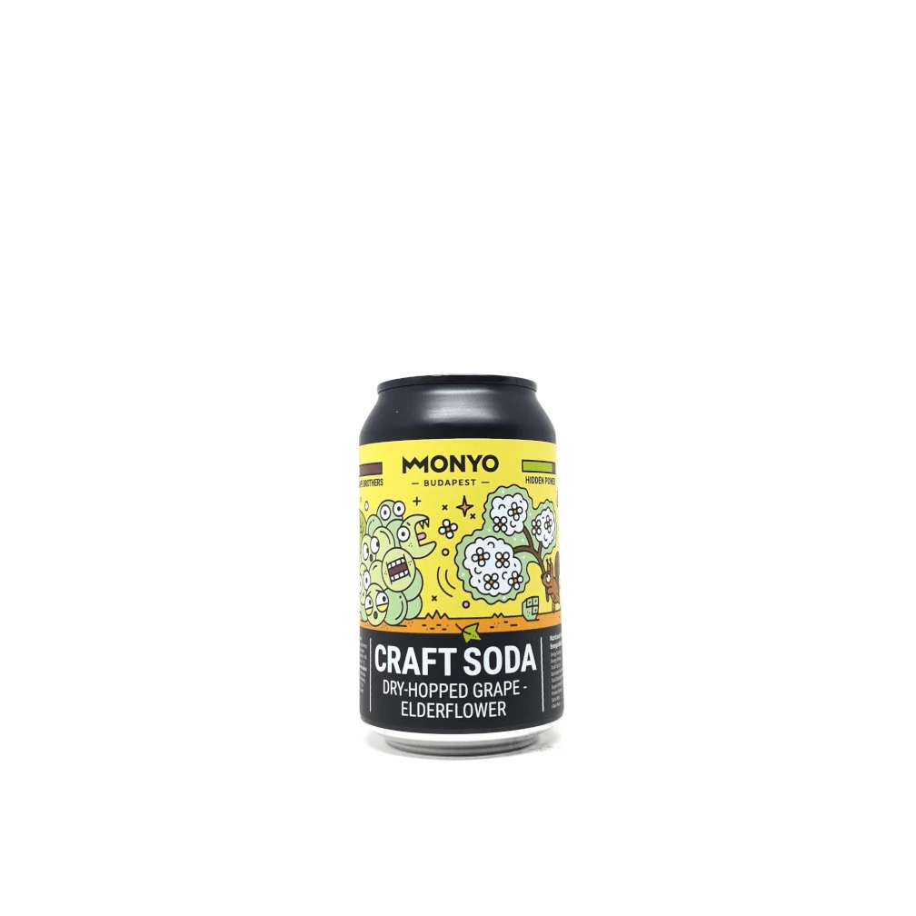 Monyo Dry-Hopped Grape Elderflower Craft Soda 0,33L