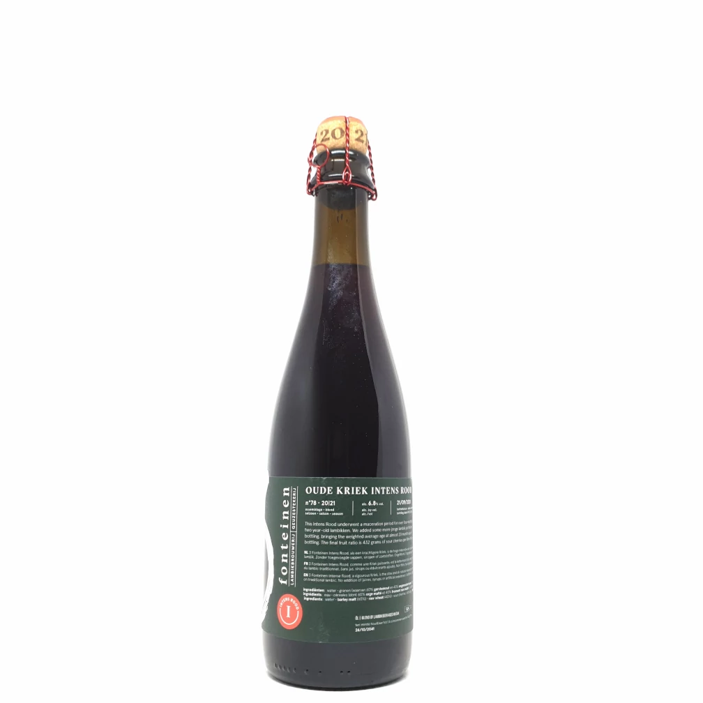 3 Fonteinen Intens Rood S20/21 B78 0,375L