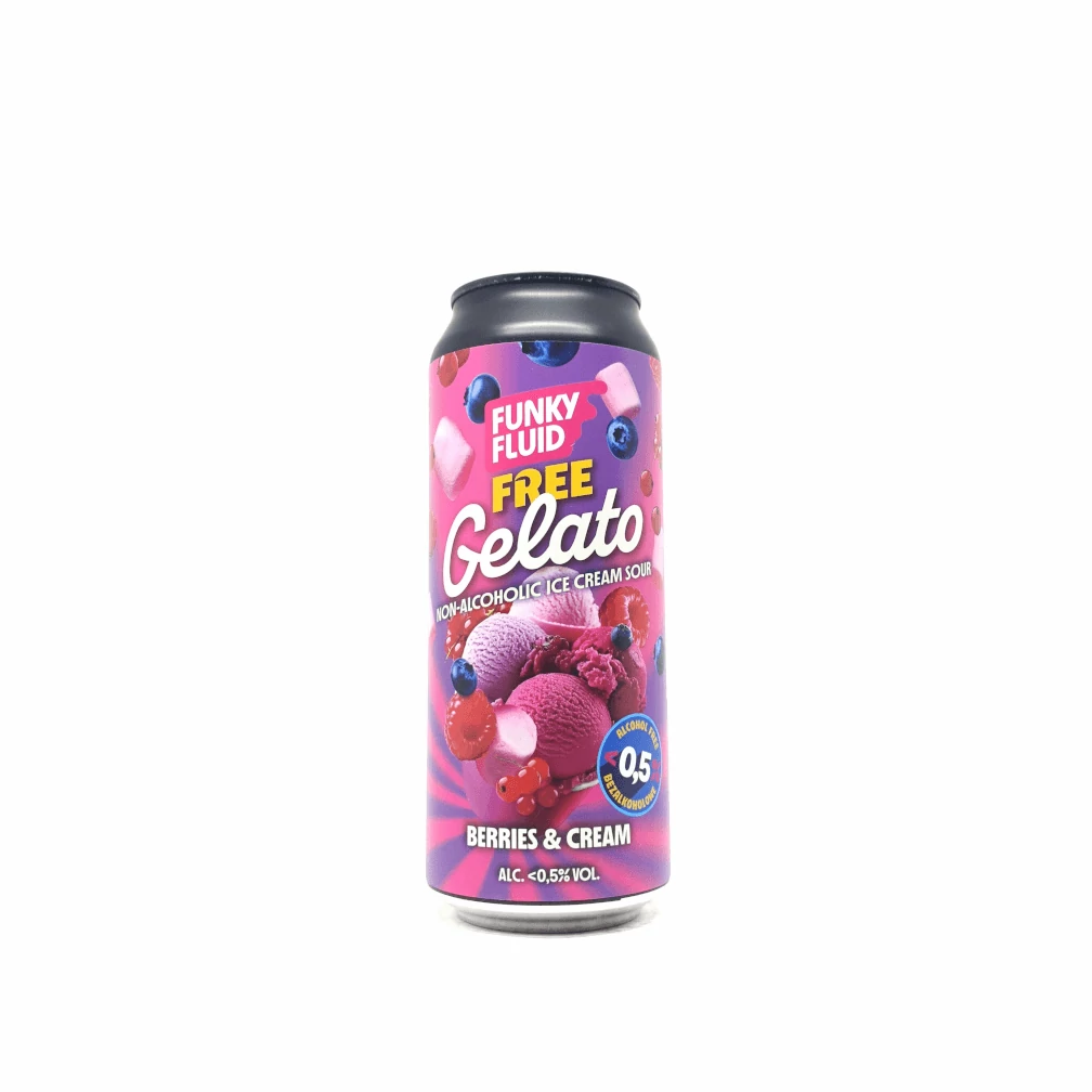 Funky Fluid Free Gelato: Berries & Cream AF 0,5L