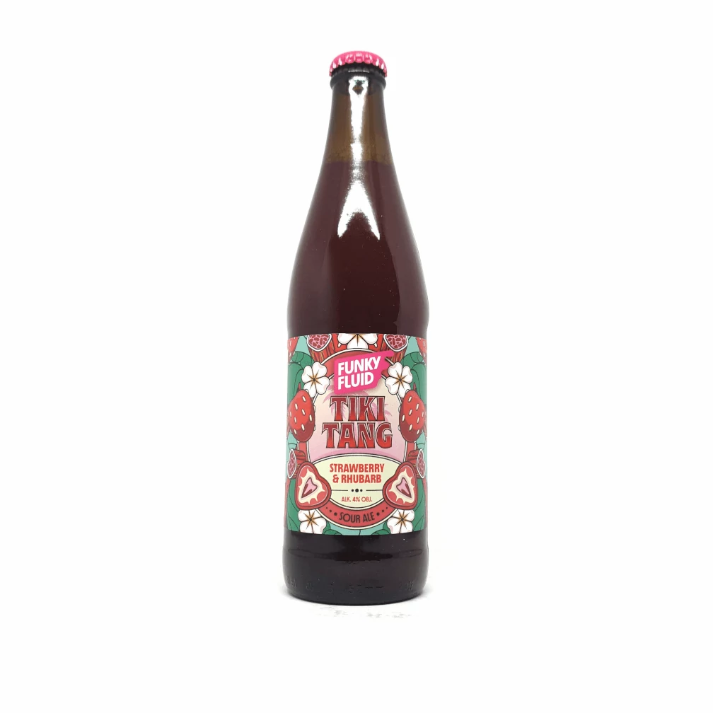 Funky Fluid Tiki Tang: Strawberry & Rhubarb 0,5L Bottle