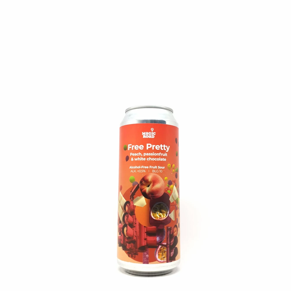 Magic Road Free Pretty Peach, Passionfruit & White Chocolate 0,5L