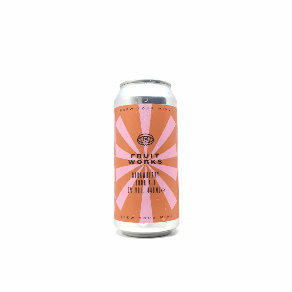 Brew Your Mind Fruit Works Strawberry 0,44L | Kizárólag személyes átvétellel vagy azonnali budapesti szállítással rendelhető