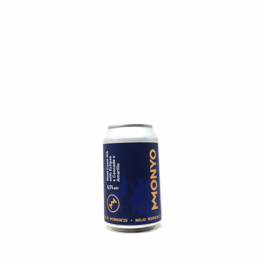 Monyo MOJO Workin25 West Coast IPA with Eclipse x Cascade x Amarillo 0,33L