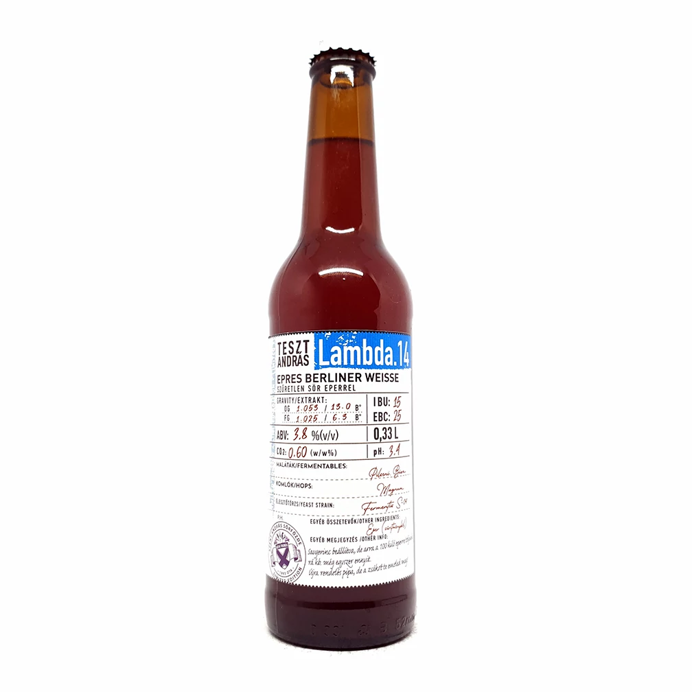 Szent Adnrás Sörfőzde Lambda 14 0,33L