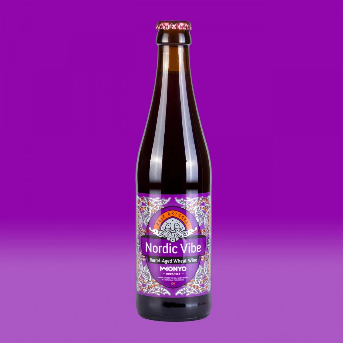 ÆGIR X MONYO - Nordic Vibe Bourbon Barrel Aged Blackcurrant Wheat Wine 0,033L